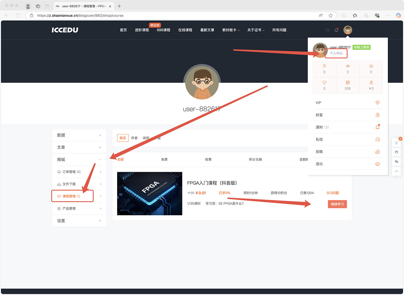 国芯云课堂FPGA学习平台使用手册 - 第11张
