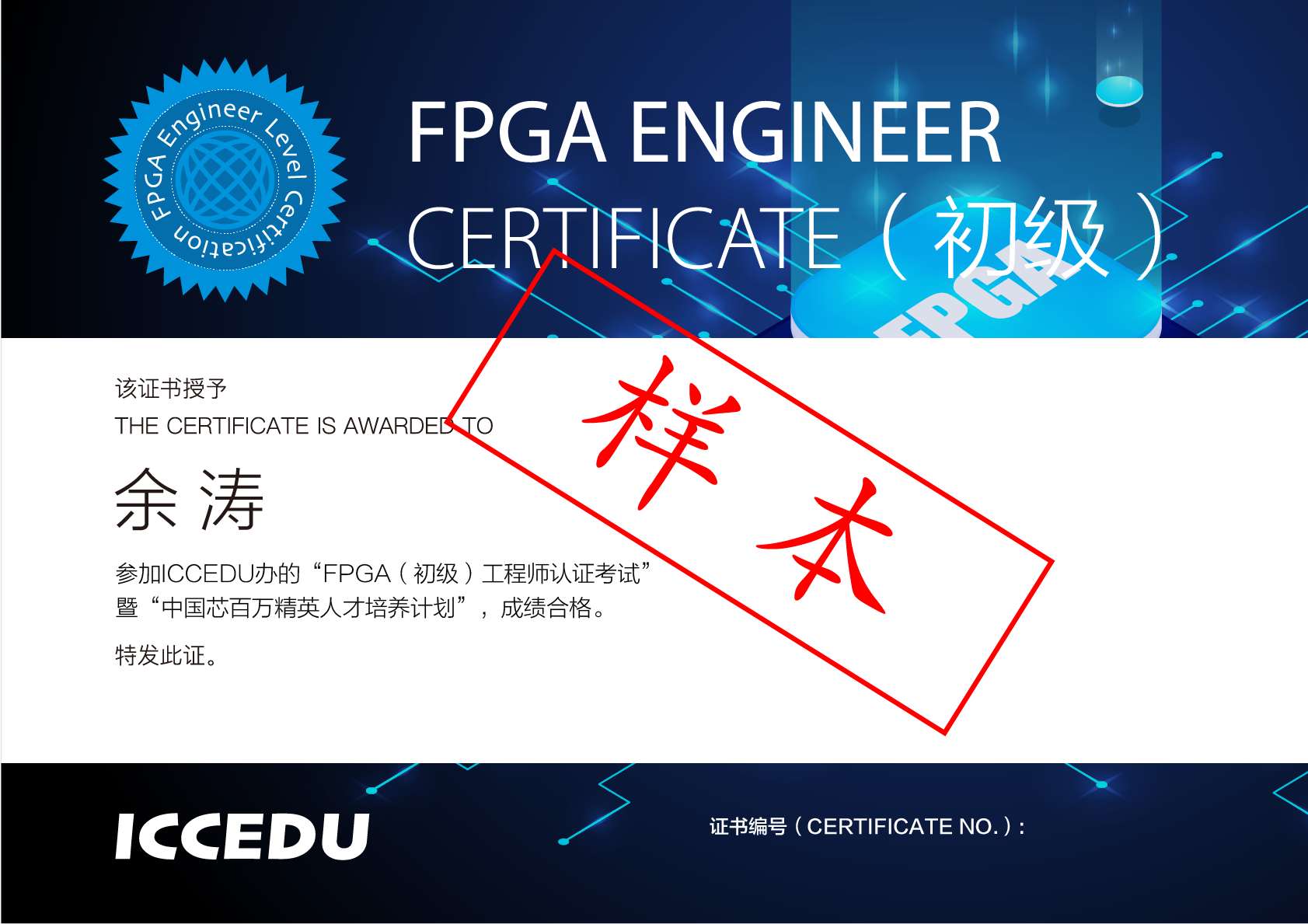 FPGA工程师证书（初级） - 第1张