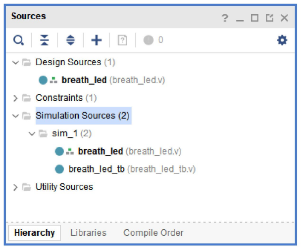 VIVADO仿真的使用之呼吸灯（含工程源码） - 第6张