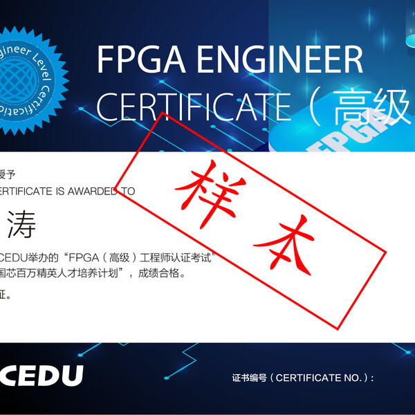 FPGA工程师证书(高级)