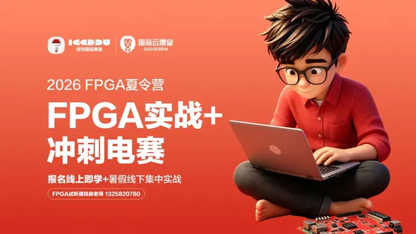 2026成电国芯FPGA夏令营来了,暑假逆袭竞赛/考研/就业